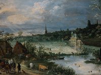 GG 64  GG 64, Joos de Momper (1564-1635), Der Frühling (aus der Serie der Vier Jahreszeiten), Eichenholz, 55,5 X 97 cm